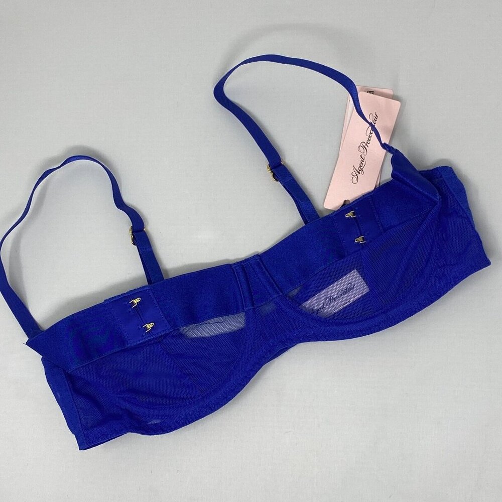 Agent Provocateur Caity Cobalt Blue Demi Bra NWT $185 - Picture 10 of 16